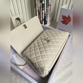 CHANEL Сумка с клапаном и ручкой, одноплечевая сумка, светло-золо