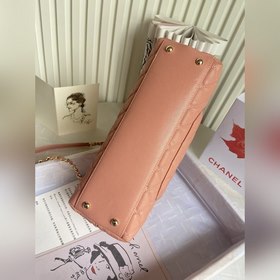 CHANEL Сумка с клапаном и ручкой, одноплечевая сумка, светло-золо