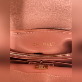 CHANEL Сумка с клапаном и ручкой, одноплечевая сумка, светло-золо