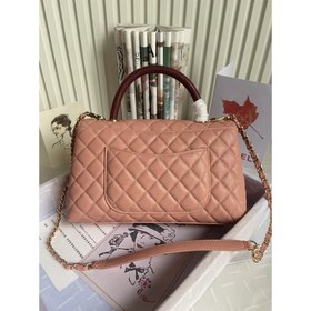 CHANEL Сумка с клапаном и ручкой, одноплечевая сумка, светло-золо