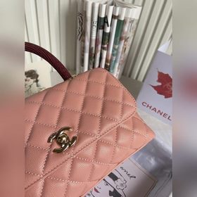 CHANEL Сумка с клапаном и ручкой, одноплечевая сумка, светло-золо