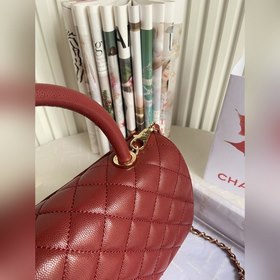 CHANEL Сумка с клапаном и ручкой, одноплечевая сумка, светло-золо