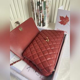 CHANEL Сумка с клапаном и ручкой, одноплечевая сумка, светло-золо