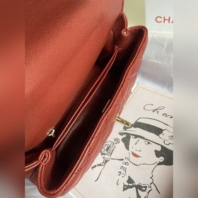 CHANEL Сумка с клапаном и ручкой, одноплечевая сумка, светло-золо