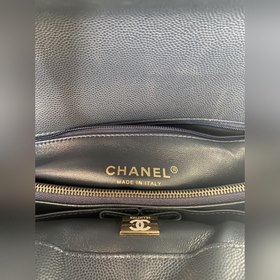 CHANEL Сумка с клапаном и ручкой, сумка через плечо, светло-золот