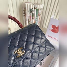 CHANEL Сумка с клапаном и ручкой, одноплечевая сумка, светло-золо