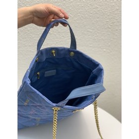 Chanel, сумка для покупок из денима с шелкографией Сумка Джинсова