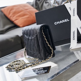 Chanel осенне-зимняя новинка WOC Маленькая сумка на цепочке Разме