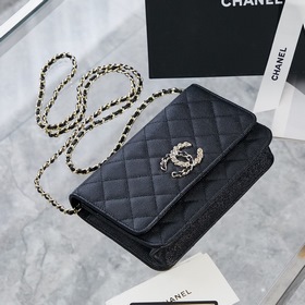 Chanel осенне-зимняя новинка WOC Маленькая сумка на цепочке Разме