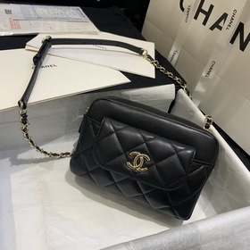 CHANEL Модель AP1192 Сумка из овечьей кожи с двумя цепочками Эта