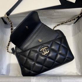 CHANEL Модель AP1192 Сумка из овечьей кожи с двумя цепочками Эта
