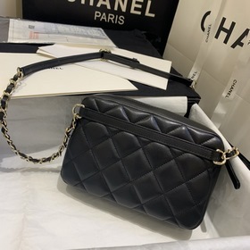 CHANEL Модель AP1192 Сумка из овечьей кожи с двумя цепочками Эта