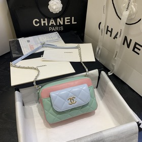 CHANEL Модель AP1192 Сумка из овечьей кожи с двумя цепочками Эта