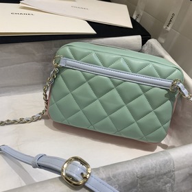 CHANEL Модель AP1192 Сумка из овечьей кожи с двумя цепочками Эта