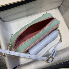 CHANEL Модель AP1192 Сумка из овечьей кожи с двумя цепочками Эта