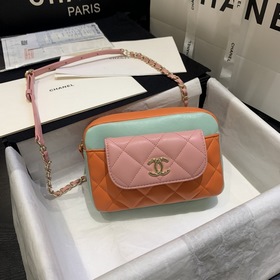 CHANEL Модель AP1192 Сумка из овечьей кожи с двумя цепочками Эта