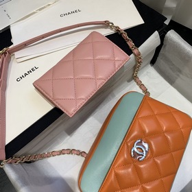 CHANEL Модель AP1192 Сумка из овечьей кожи с двумя цепочками Эта