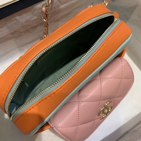 CHANEL Модель AP1192 Сумка из овечьей кожи с двумя цепочками Эта