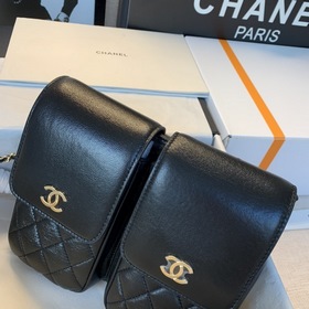CHANEL сумка-близнец Эта сумка имеет превосходную текстуру и диза