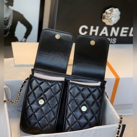 CHANEL сумка-близнец Эта сумка имеет превосходную текстуру и диза