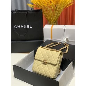 CHANEL Модель AS3108 Двойной рюкзак из кожи личи Новая весенняя и