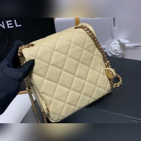 CHANEL Модель AS3108 Двойной рюкзак из кожи личи Новая весенняя и