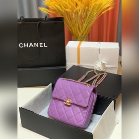 CHANEL Модель AS3108 Двойной рюкзак из кожи личи Новая весенняя и