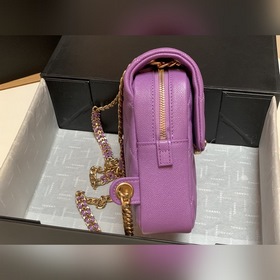 CHANEL Модель AS3108 Двойной рюкзак из кожи личи Новая весенняя и