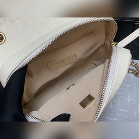 CHANEL Модель AS3108 Двойной рюкзак из кожи личи Новая весенняя и