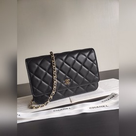 Chanel Магнитная застежка WOC, небольшая сумка через плечо, импо