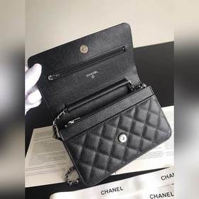 Chanel Магнитная застежка WOC, небольшая сумка через плечо, импо