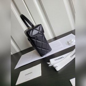 Chanel мини-сумка из овечьей кожи с клапаном, сумка через плечо,