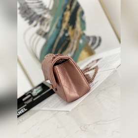 Chanel 2.55 Mini сумка с клапаном Ретро-рельефная кожа телячья с