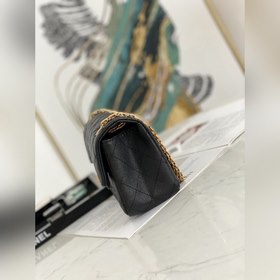 Chanel 2.55 Mini сумка с клапаном Ретро-рельефная кожа телячья с
