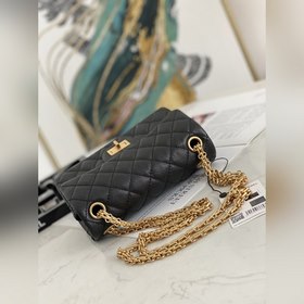 Chanel 2.55 Mini сумка с клапаном Ретро-рельефная кожа телячья с