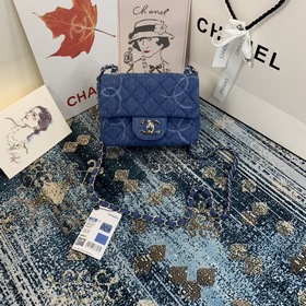 Новая модель Chanel, модель： AS2070 Джинсовая ткань Свободный кр