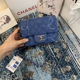 Новая модель Chanel, модель： AS2070 Джинсовая ткань Свободный кр