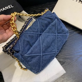 Серия джинсовой ткани CHANEL Сумка-тофу Модель： AS1161 Маленькая：