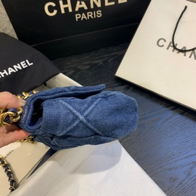 Серия джинсовой ткани CHANEL Сумка-тофу Модель： AS1161 Маленькая：