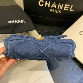 Серия джинсовой ткани CHANEL Сумка-тофу Модель： AS1161 Маленькая：