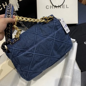 Серия джинсовой ткани CHANEL Сумка-тофу Модель： AS1161 Маленькая：