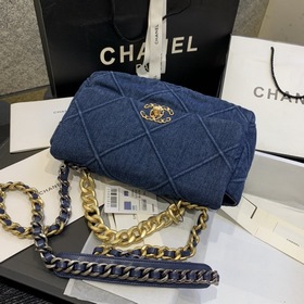 Серия джинсовой ткани CHANEL Сумка-тофу Модель： AS1161 Маленькая：