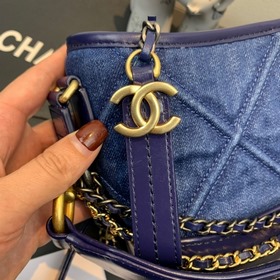 Chanel Новая модель： AS0865 Джинсовая сумка Gabrielle Серия джи