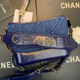 Chanel Новая модель： AS0865 Джинсовая сумка Gabrielle Серия джи