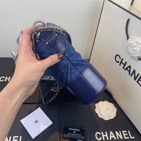 Новая модель Chanel, модель： AS1582, джинсовый синий, сумка Gabri