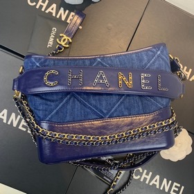 Новая модель Chanel, модель： AS1582, джинсовый синий, сумка Gabri