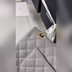 CHANEL cf — Парижский серый шарик Средняя сумка с цепочкой 2.55 