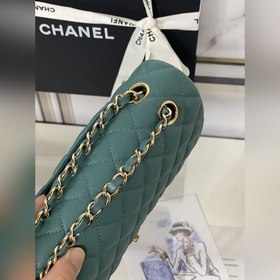 CHANEL cf — Британский зеленый шарик Средняя сумка с цепочкой 2.