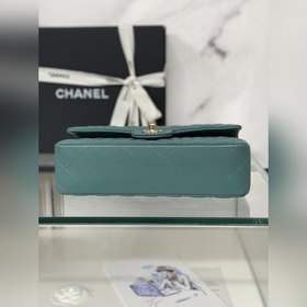 CHANEL cf — Британский зеленый шарик Средняя сумка с цепочкой 2.