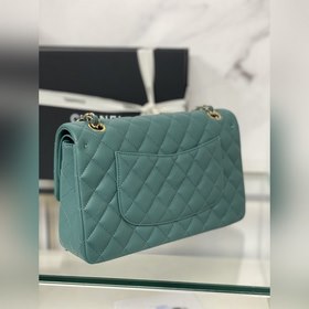 CHANEL cf — Британский зеленый шарик Средняя сумка с цепочкой 2.